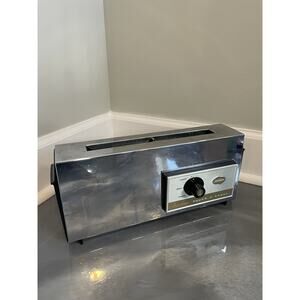 Vintage Sunbeam Thinline Self Lowering Toaster Model AT-B Touch N Toast Works